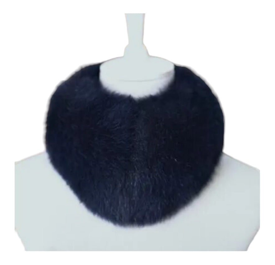 Fox Fur Collar | Navy-Collar-Twist-The Grove