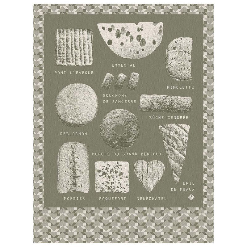 Fromages Green Tea Towel-Tea Towel-Clementine WP-The Grove
