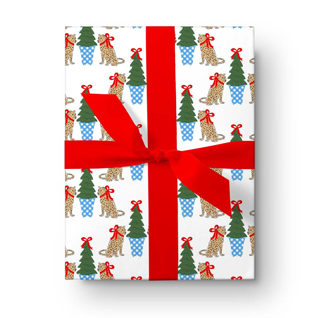 Gift Wrap | Leopard Christmas Tree New!-Gift Wrap-CB Studio-The Grove