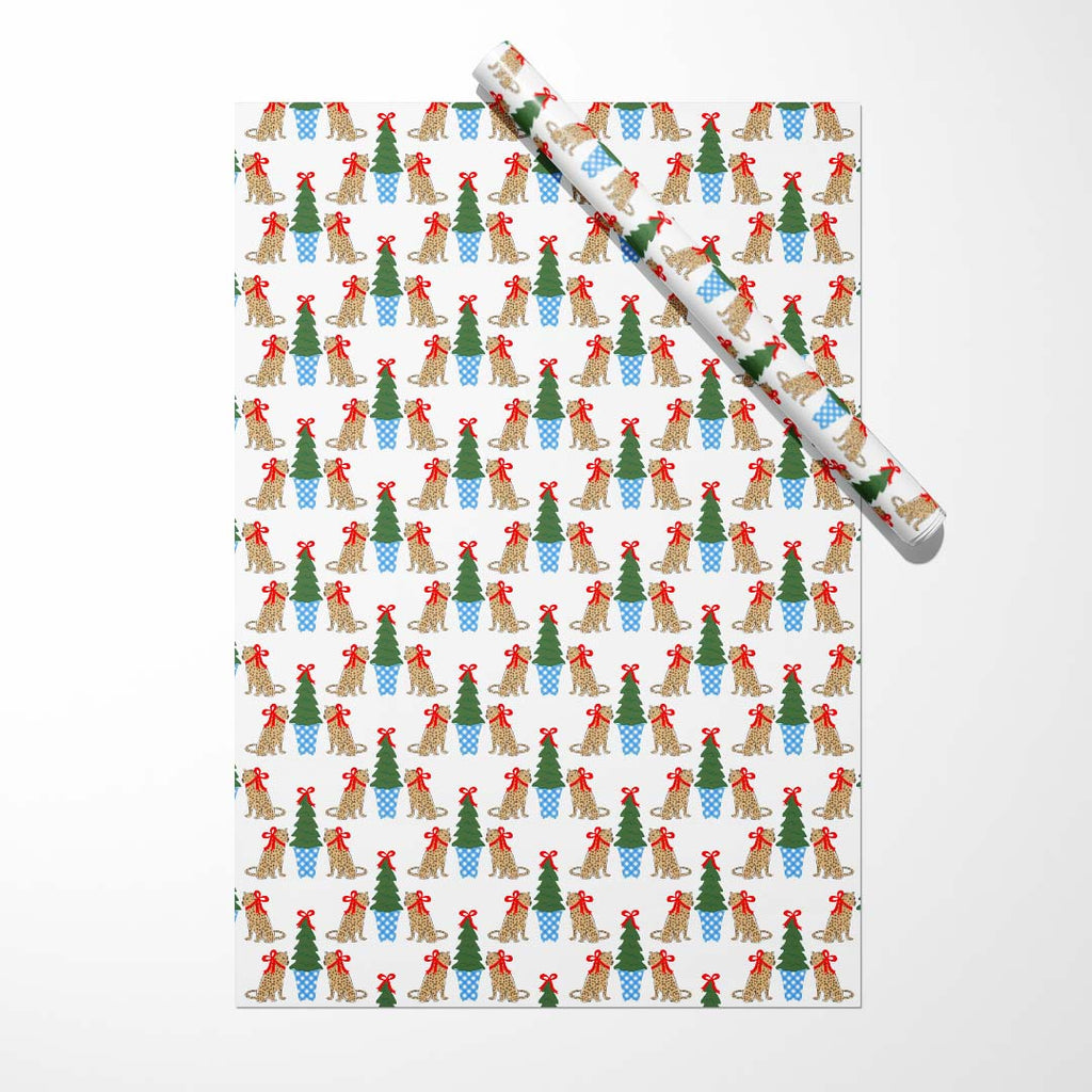 Gift Wrap | Leopard Christmas Tree New!-Gift Wrap-CB Studio-The Grove
