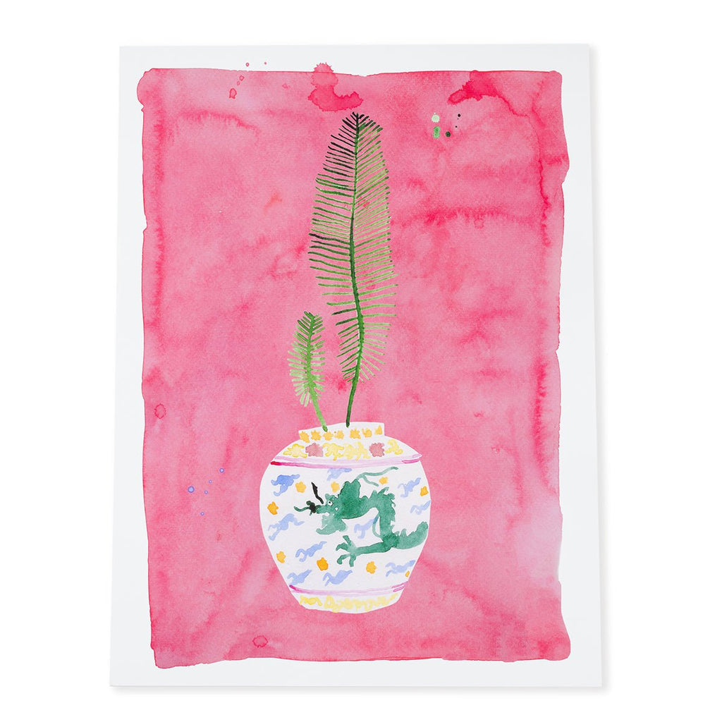 Ginger Jar Art Print | Pink-Art Print-Furbish Studio-The Grove