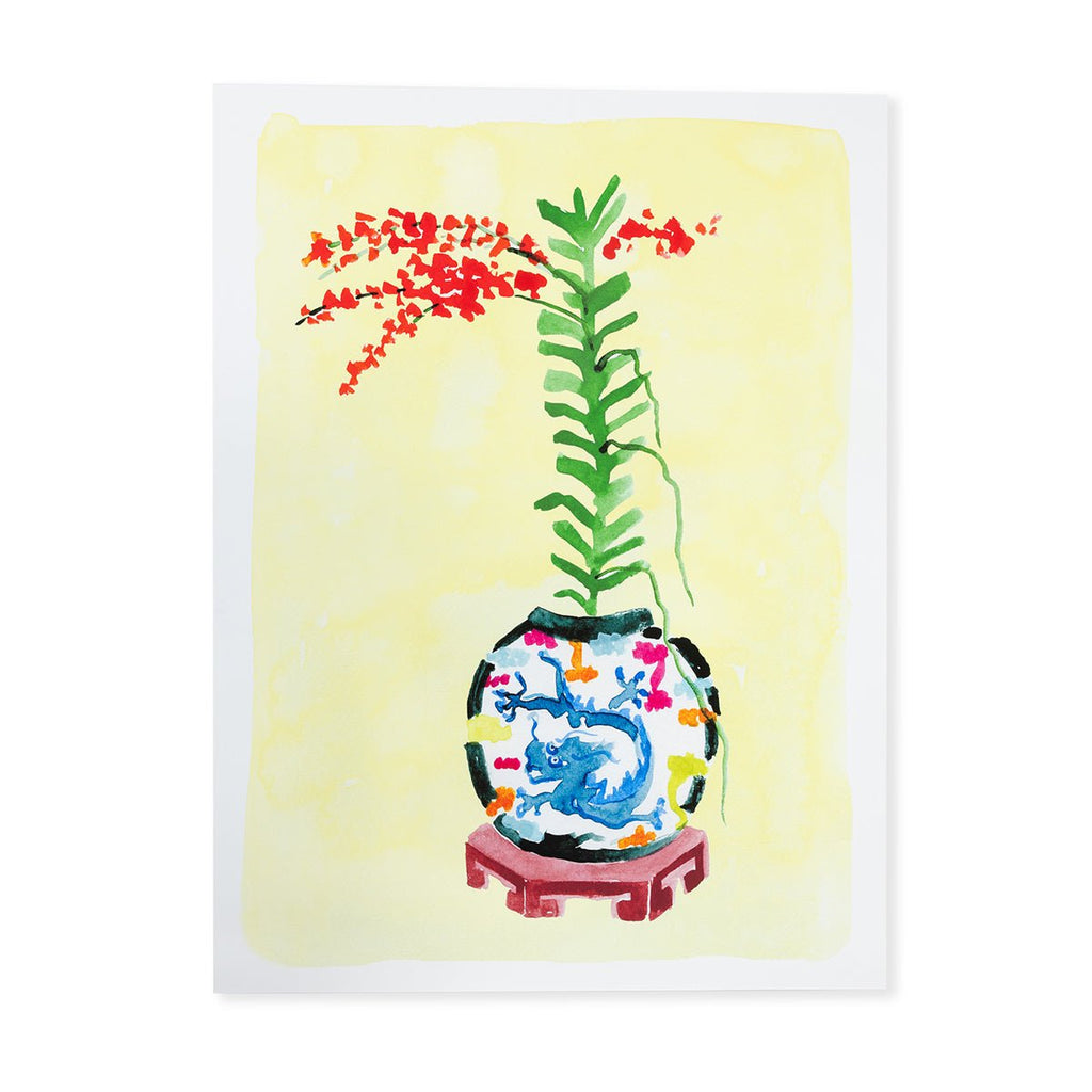 Ginger Jar Art Print | Yellow-Art Print-Furbish Studio-The Grove
