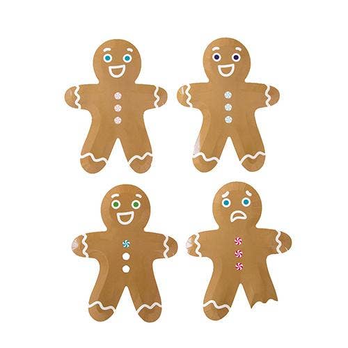 Gingerbread Dessert Plates, Pack of 8-Paper Plates-Clementine WP-The Grove