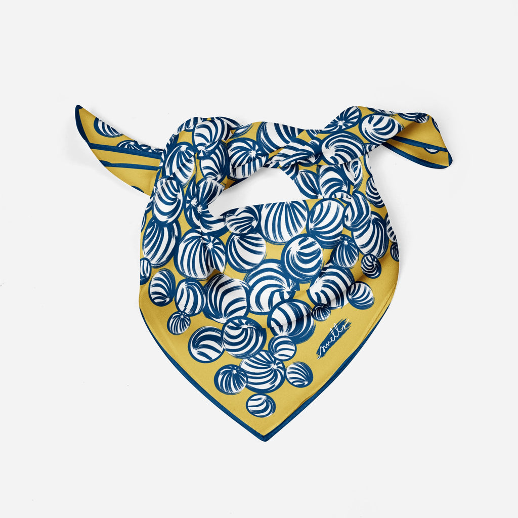 Gold + Navy Gameday Scarf-Scarf-Swells-The Grove