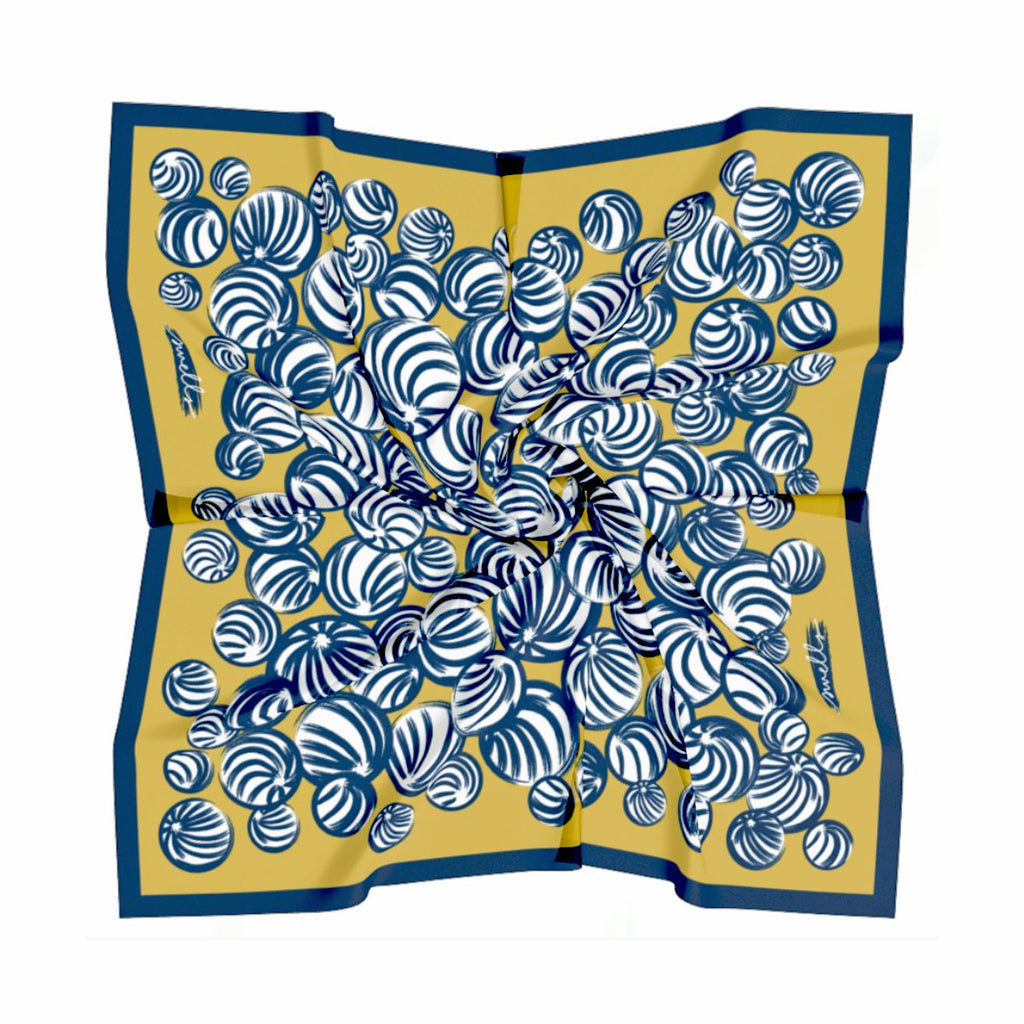 Gold + Navy Gameday Scarf-Scarf-Swells-The Grove
