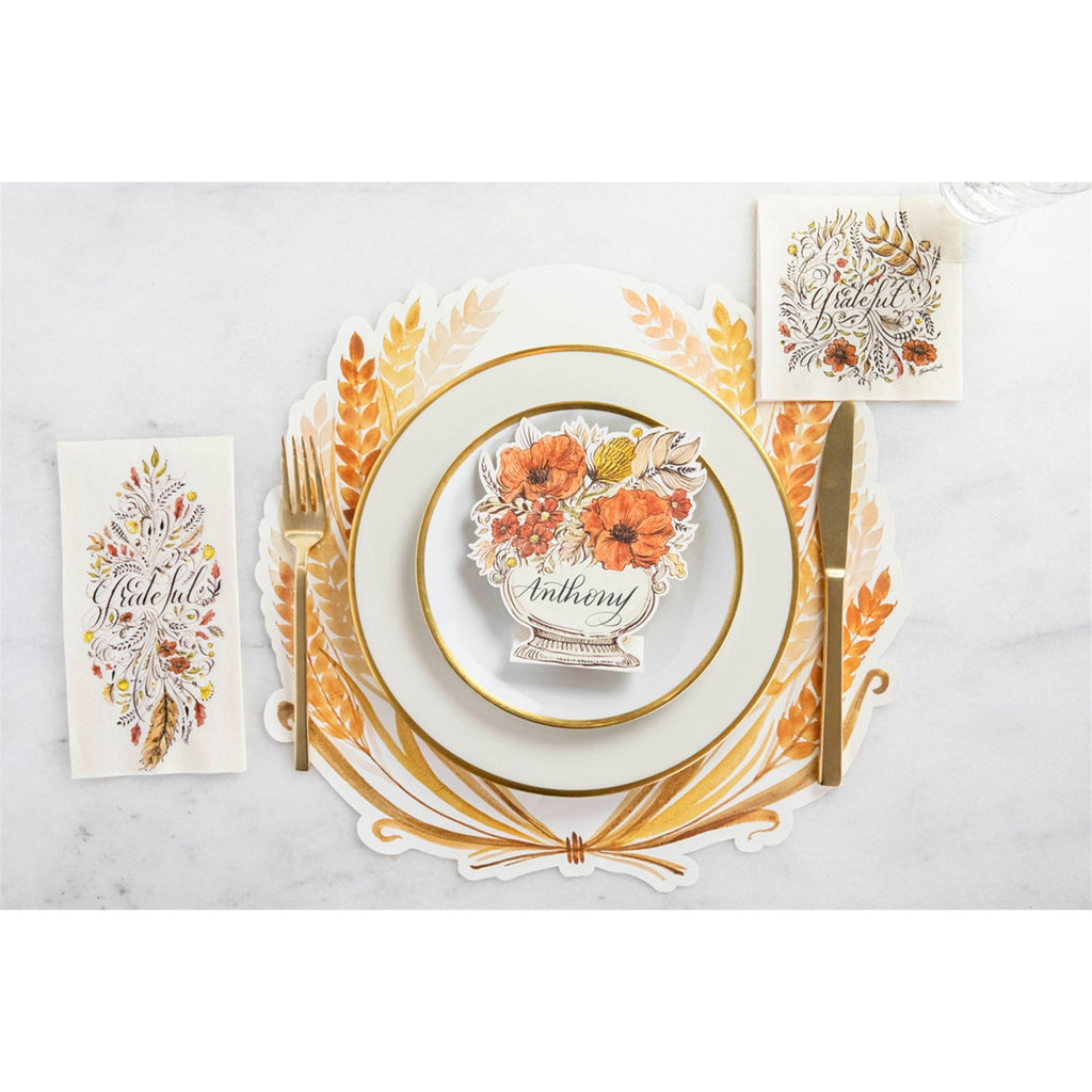 Grateful Cocktail Napkins-Paper Cocktail Napkins-Clementine WP-The Grove