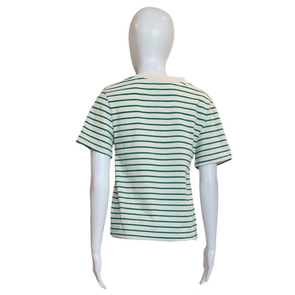 Greta Green Striped T-Shirt-Shirts & Tops-English Factory-The Grove