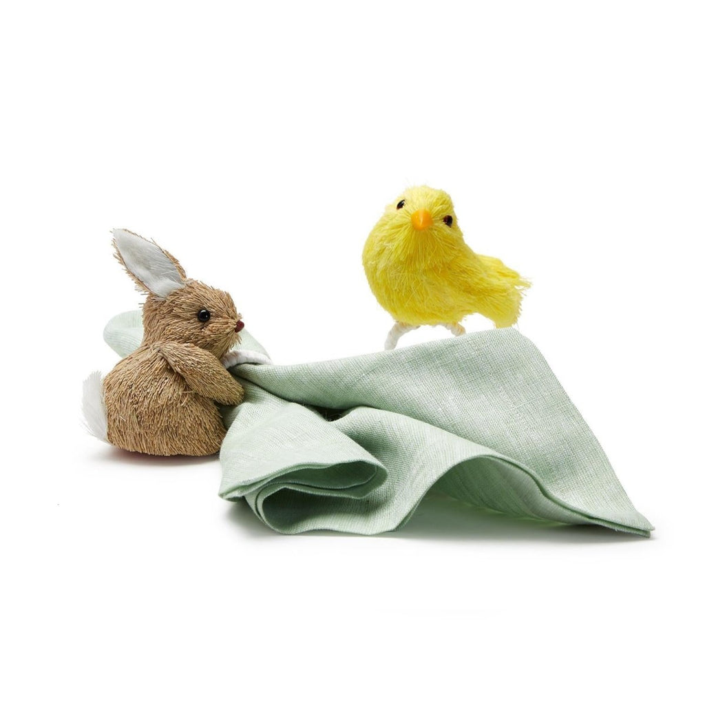 Hand-Crafted Easter Napkin Rings | Bunny or Chick-Napkin Rings-Two's Company-The Grove