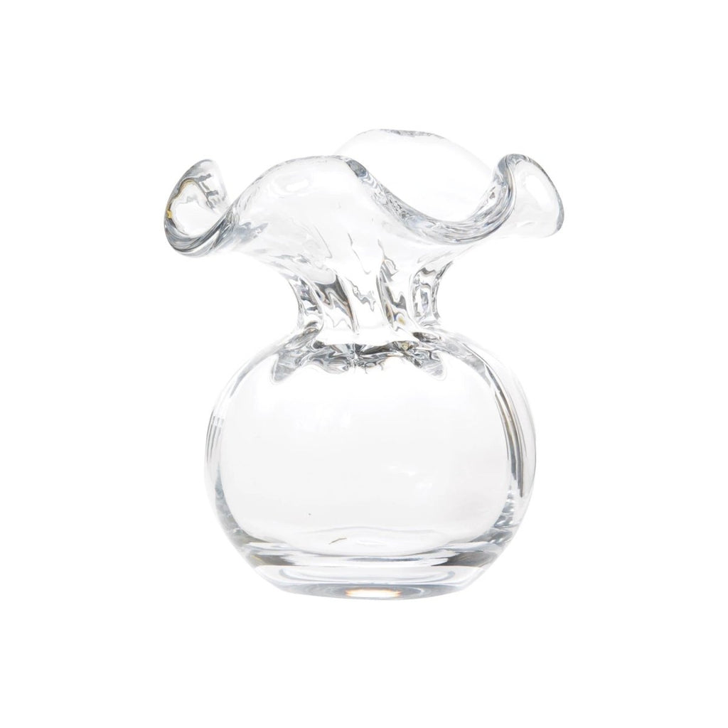 Hibiscus Glass Bud Vase | Clear-Vases-Clementine WP-The Grove
