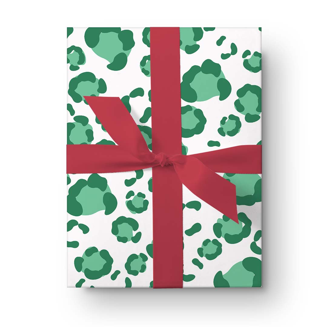 Holiday Gift Wrap | Green Spots-Gift Wrap-CB Studio-The Grove