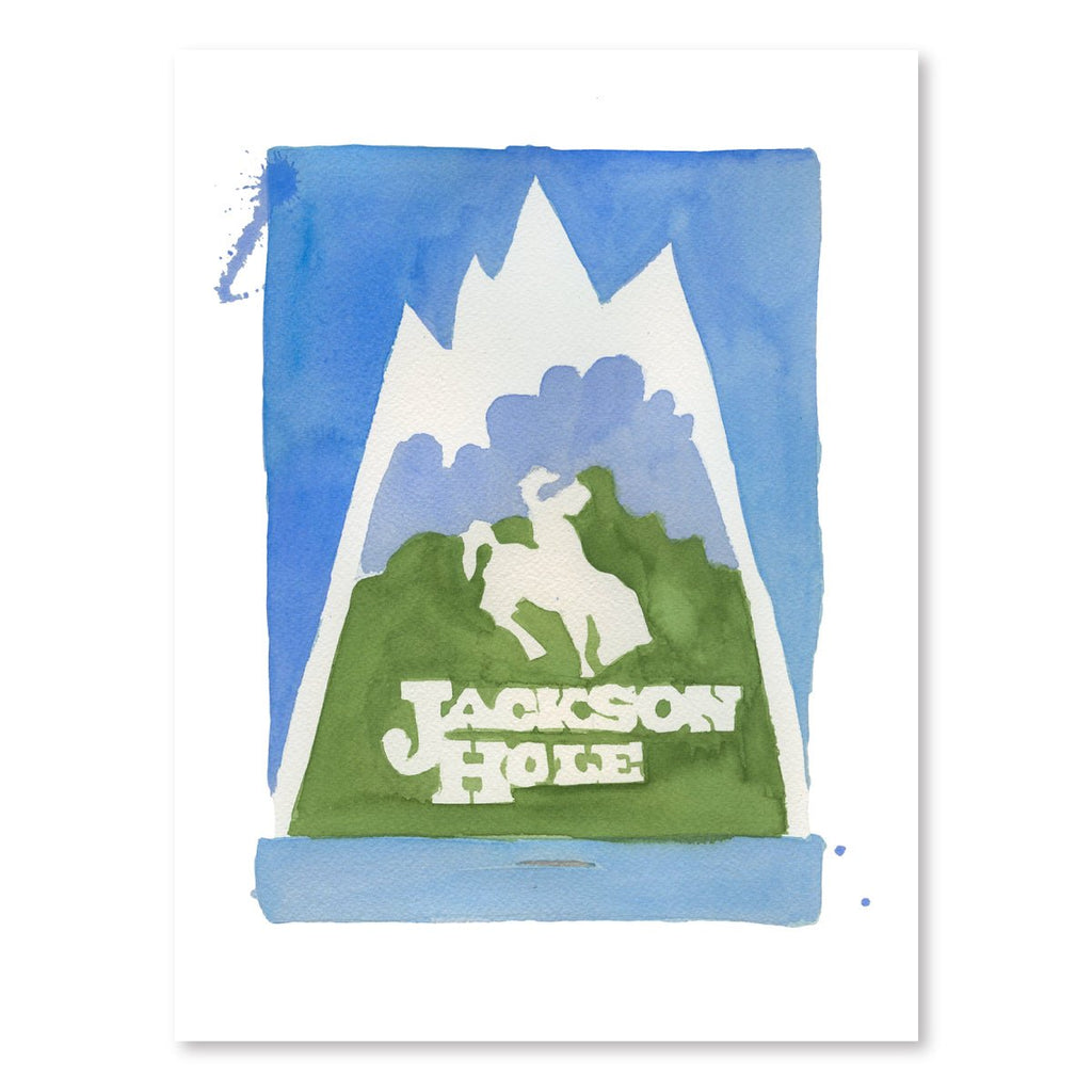 Jackson Hole Matchbook-Art Print-Furbish Studio-The Grove