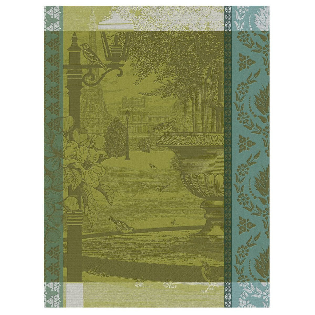Jardin Parisian Green Tea Towel-Tea Towel-Clementine WP-The Grove