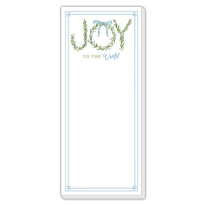 JOY To The World Skinny Pad-Notepad-Clementine WP-The Grove