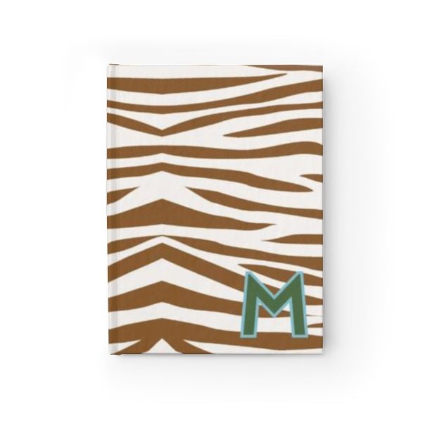 Jungle Stripe Single Initial Journal-Notebooks & Notepads-CB Studio-The Grove