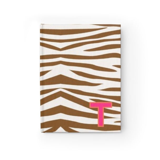 Jungle Stripe Single Initial Journal-Notebooks & Notepads-CB Studio-The Grove