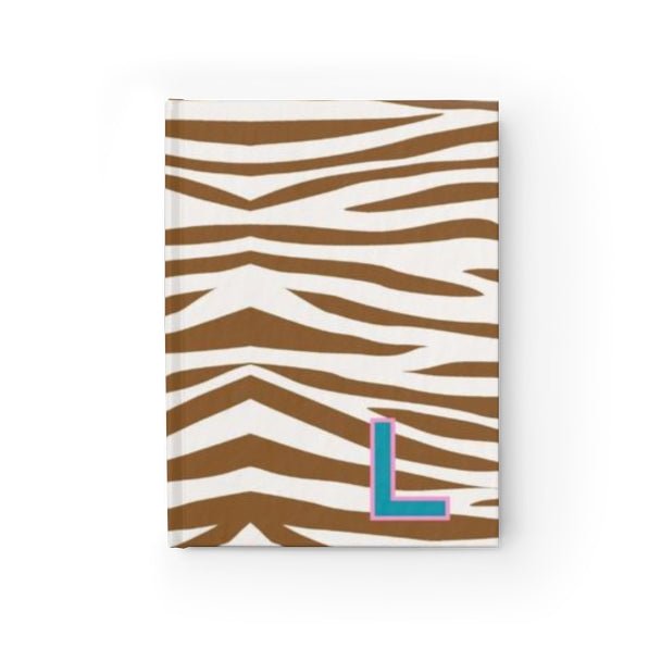 Jungle Stripe Single Initial Journal-Notebooks & Notepads-CB Studio-The Grove