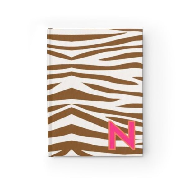 Jungle Stripe Single Initial Journal-Notebooks & Notepads-CB Studio-The Grove