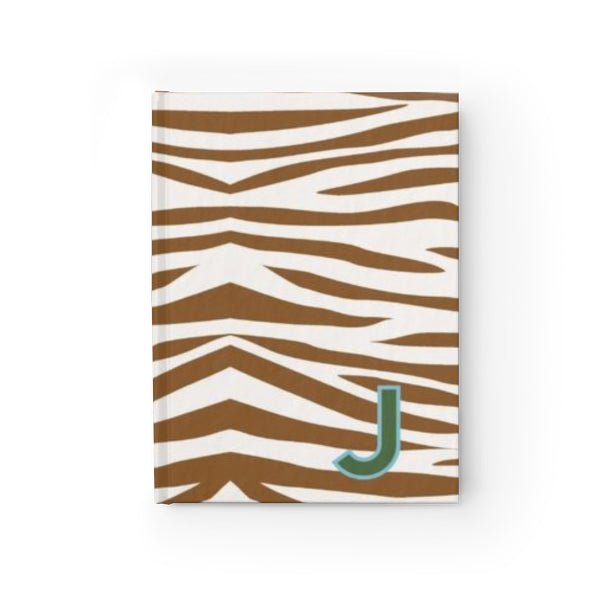 Jungle Stripe Single Initial Journal-Notebooks & Notepads-CB Studio-The Grove