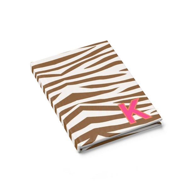 Jungle Stripe Single Initial Journal-Notebooks & Notepads-CB Studio-The Grove