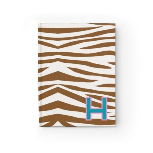 Jungle Stripe Single Initial Journal-Notebooks & Notepads-CB Studio-The Grove