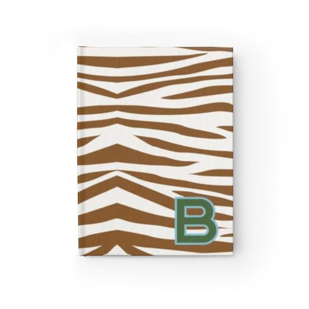 Jungle Stripe Single Initial Journal-Notebooks & Notepads-CB Studio-The Grove