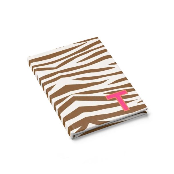 Jungle Stripe Single Initial Journal-Notebooks & Notepads-CB Studio-The Grove