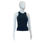 Knitdown Racerback Tank | Black-Shirts & Tops-Grey Lab-The Grove