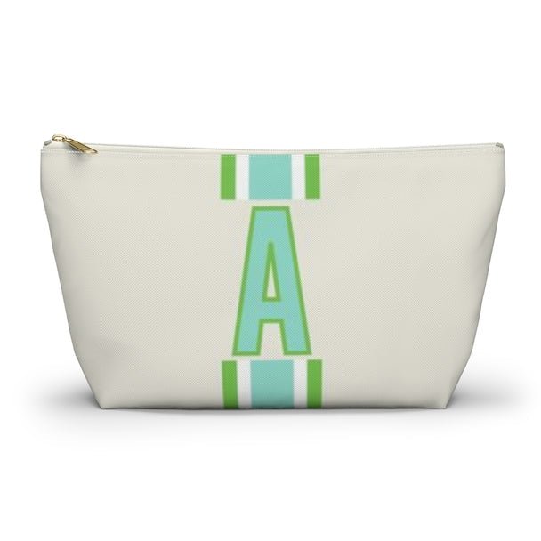 Large Single Initial Pouch | Limeaide-Cosmetic Bag-CB Studio-The Grove