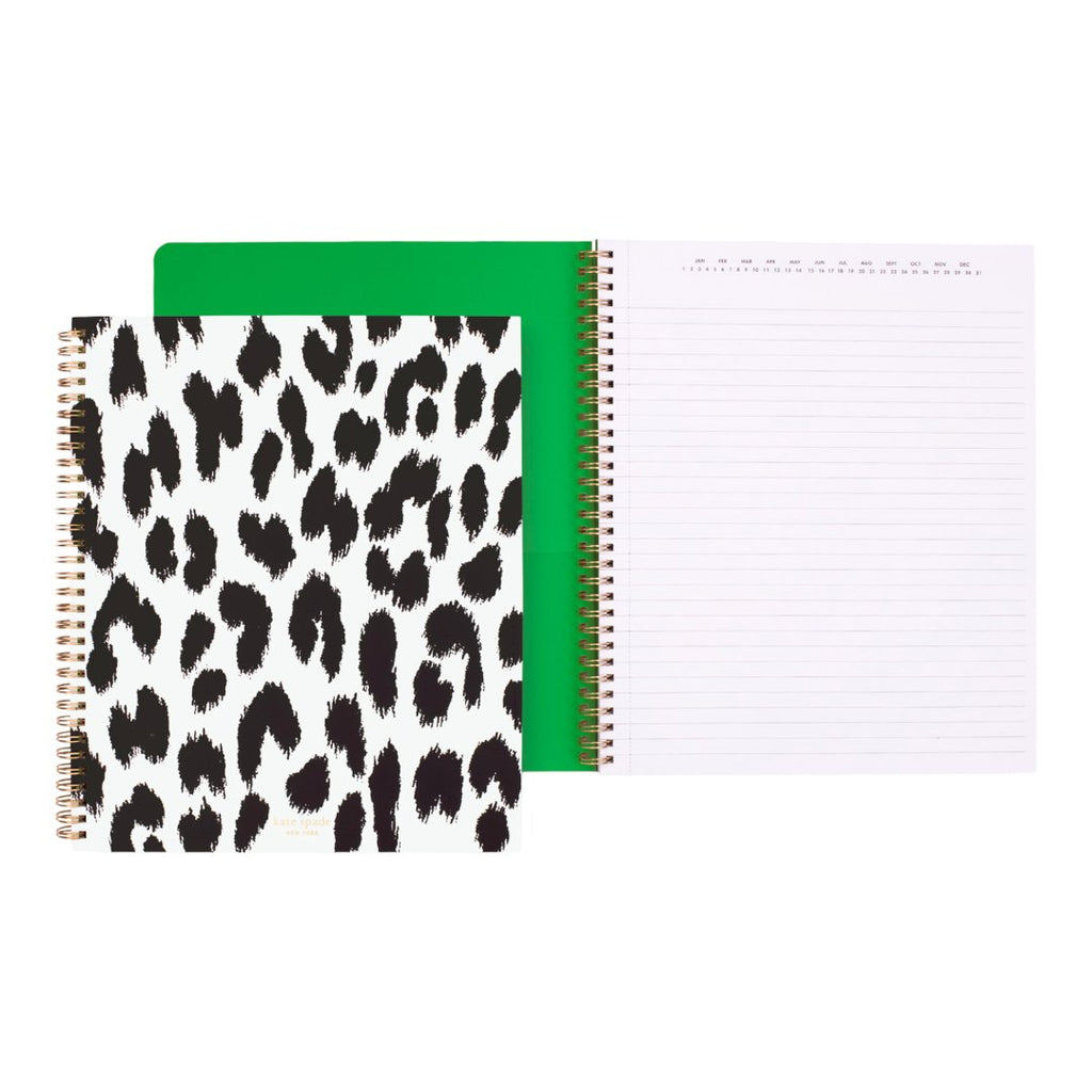 Large Spiral Notebook | Modern Leopard-Notebooks & Notepads-Kate Spade-The Grove