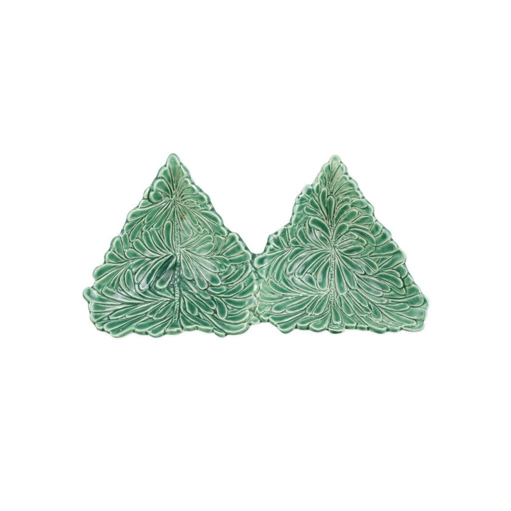 Lastra Holiday Figural Tree Two-Part Server-Serving Platters-Clementine WP-The Grove