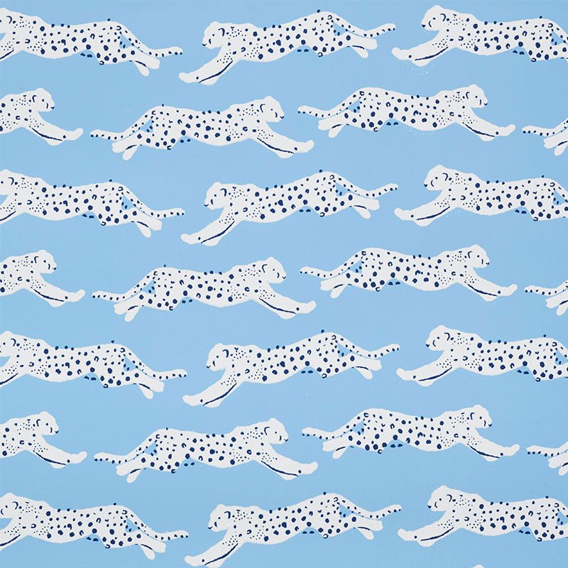 Leaping Leopards Wallpaper-Wallpaper-Schumacher-The Grove
