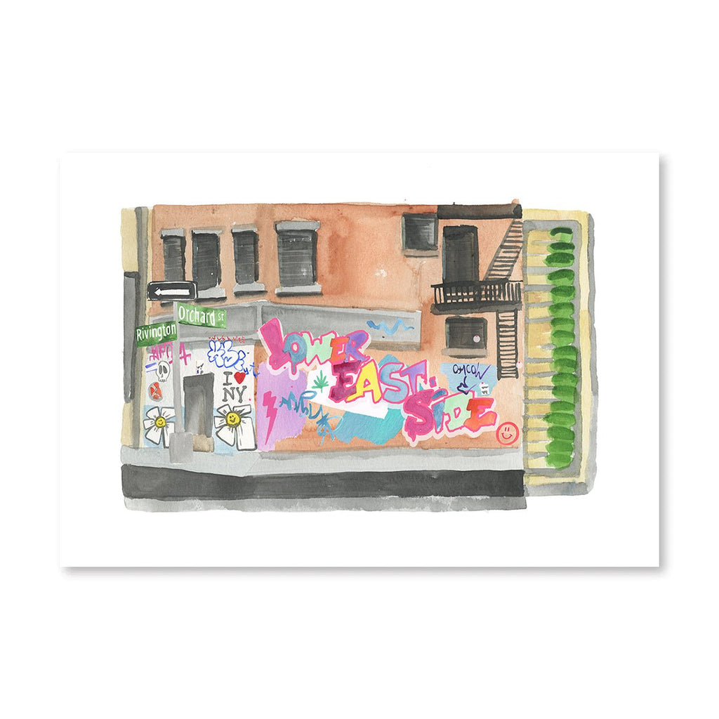 Lower East Side NYC Matchbook-Art Print-Furbish Studio-The Grove