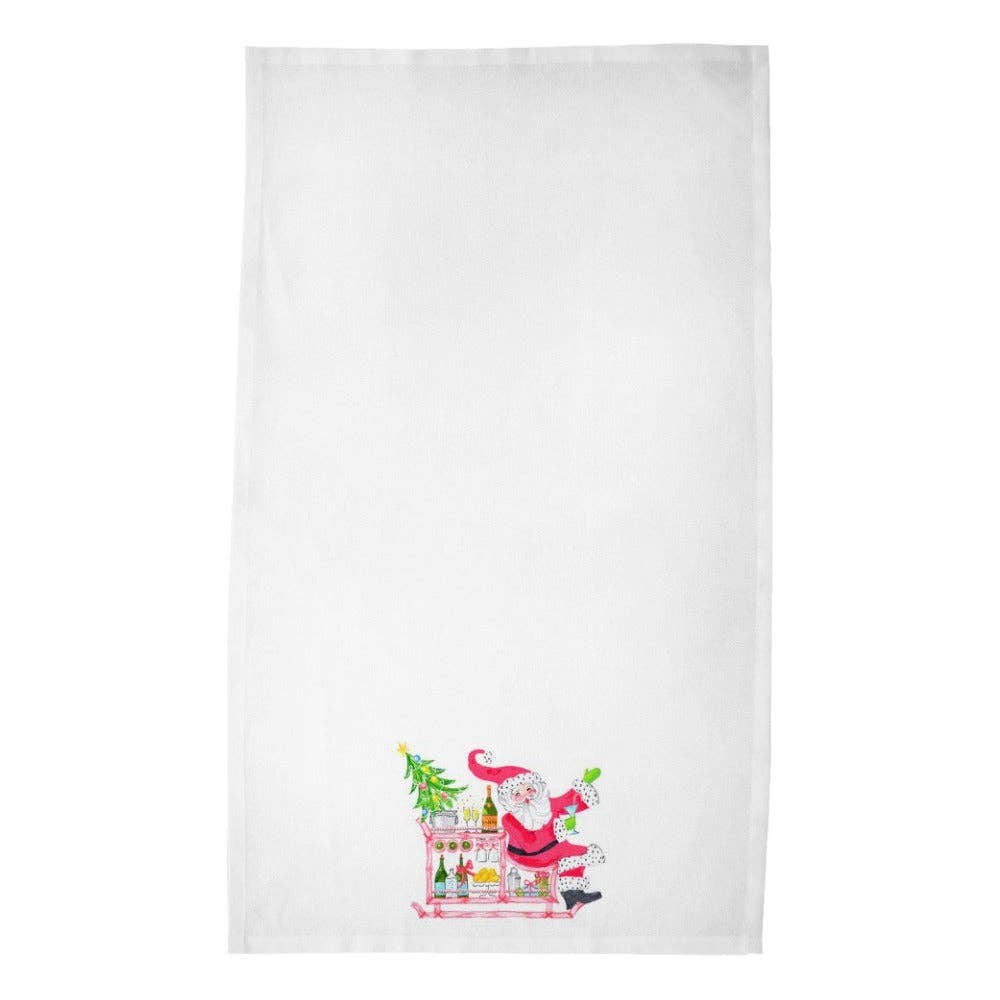 Making Spirits Bright Poly Twill Tea Towel-Kitchen Towels-Clementine WP-The Grove