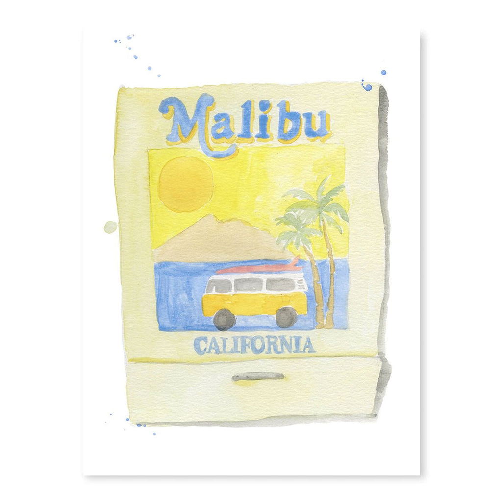 Malibu Matchbook-Art Print-Furbish Studio-The Grove
