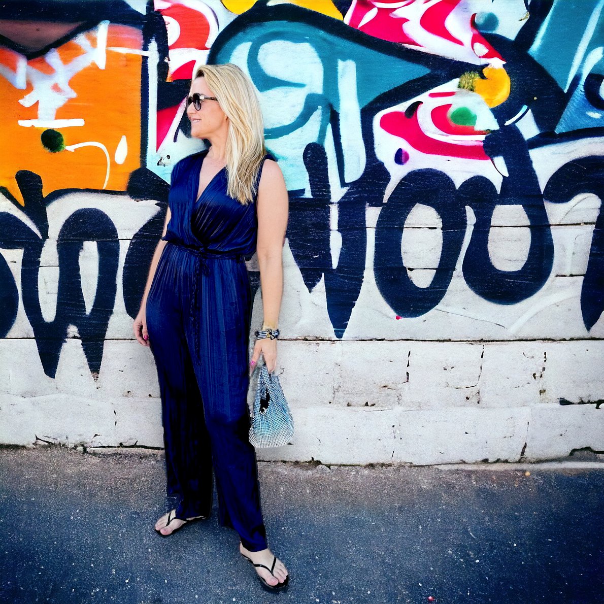 Navy blue dress jumpsuits best sale