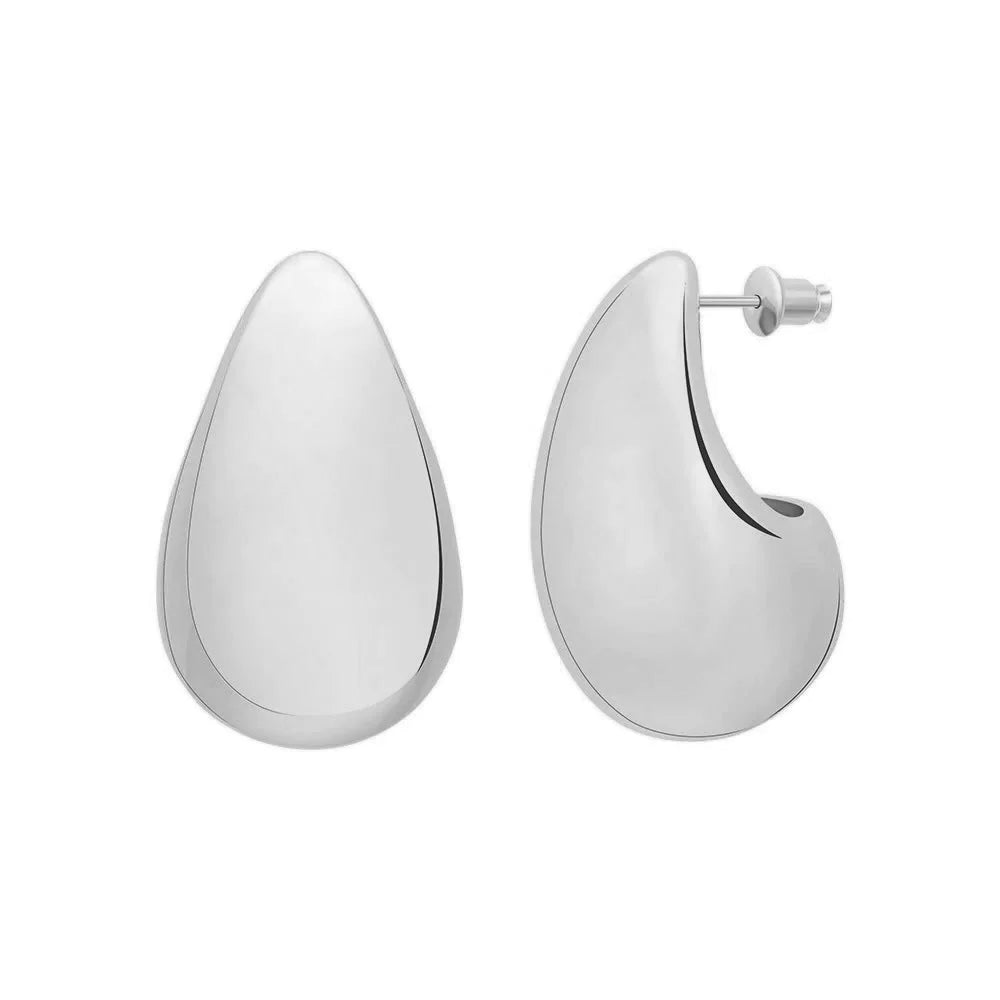 Mini Raindrop Statement Earrings | Silver-Earrings-Sahira-The Grove