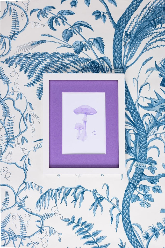 Mushroom Print | Lilac-Art Print-Furbish Studio-The Grove