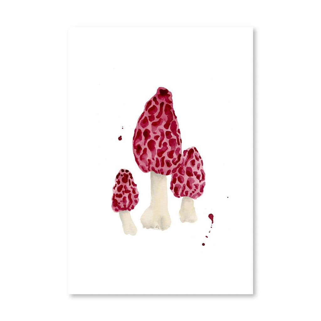 Mushroom Print | Wine-Art Print-Furbish Studio-The Grove
