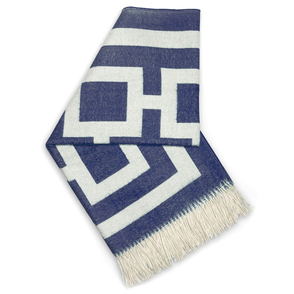 Navy Nixon Baby Alpaca Throw-Jonathan Adler-The Grove