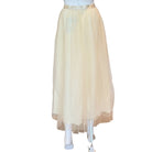 Off White Dot Overlay Skirt-Skirts-Compañia Fantastica-The Grove