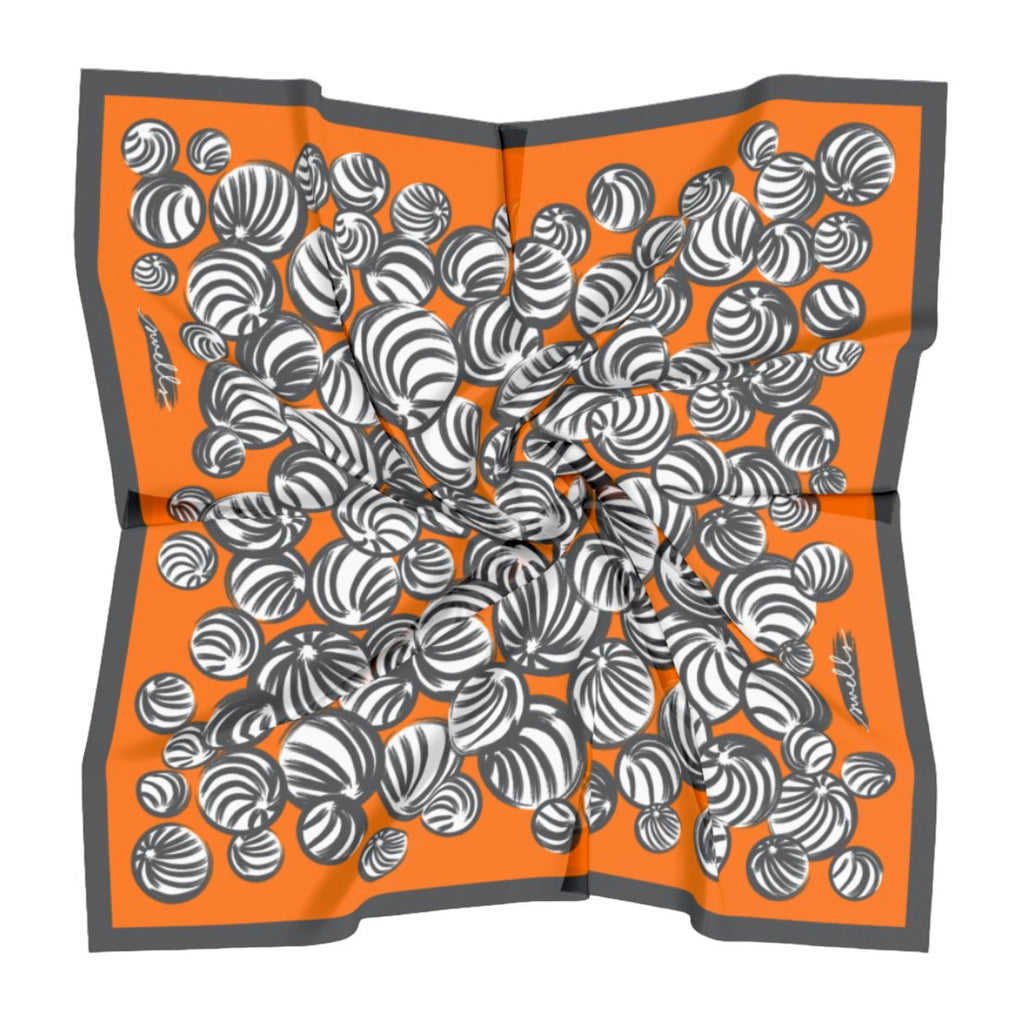 Orange + Grey Gameday Scarf-Scarf-Swells-The Grove