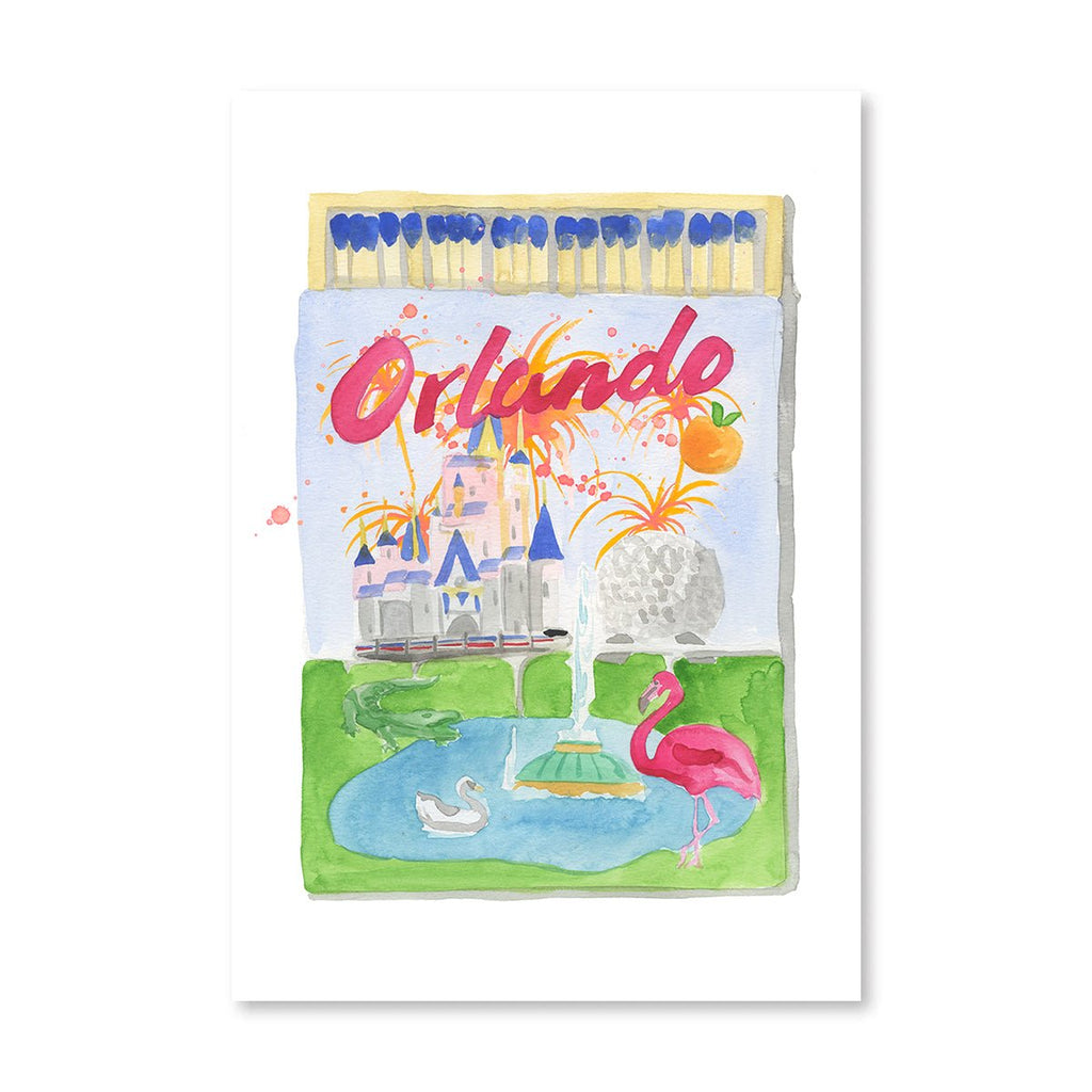 Orlando Matchbook-Art Print-Furbish Studio-The Grove