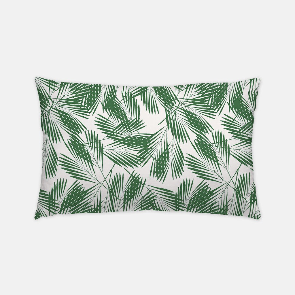 Palm Indoor/Outdoor Lumbar Pillow-Throw Pillows-CB Studio-The Grove