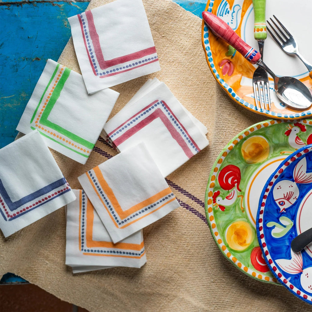 Papersoft Cocktail Napkins | Campagna Orange-Paper Napkins-Clementine WP-The Grove