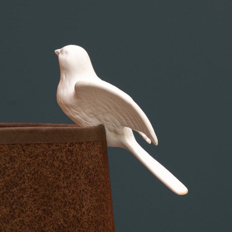 Perched Ceramic Dove Bird-Decor-Clementine WP-The Grove