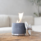 Personal Fireplace | Round-Tabletop Fireplace-FLIKRFIRE-The Grove