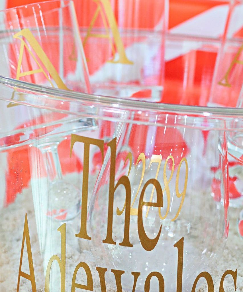 Personalized Acrylic Party Bucket-Drinkware-Huang Acrylic-The Grove