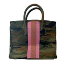 Personalized Camo & Beaded Stripe Tote-Tote-Tiana-The Grove