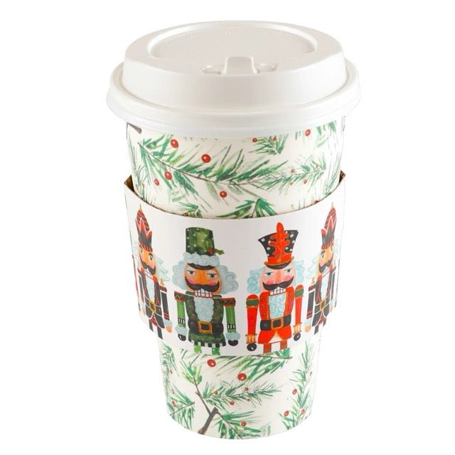 Pine Bough & Nutcracker Hot/Cold Cups & Lids-Disposable Cups-DTHY-The Grove