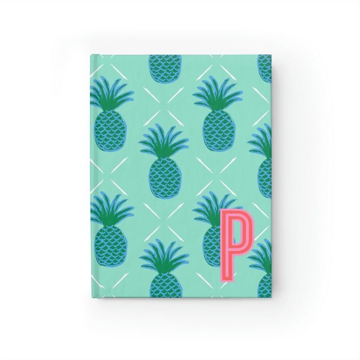 Pineapple Single Initial Journal-Notebooks & Notepads-CB Studio-The Grove